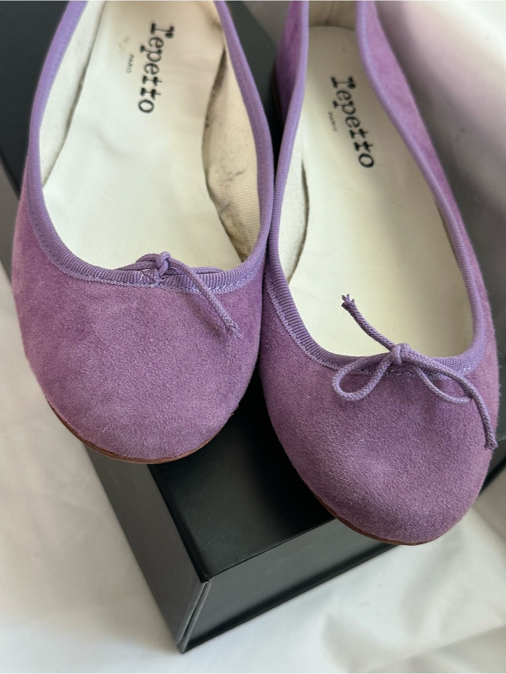 Repetto Paris Lavender Suede Ballet Flats EU 38 NIB